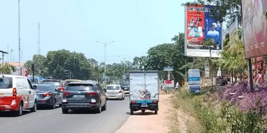 Say No Billboard in front of the Ghana Police Service HQ and the National HQ of the GH Fire Service