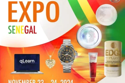 Exposition des produits QNET en novembre 2024 a Dakar, Senegal